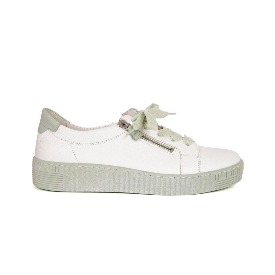 Hers Athena Footwear Limited | Georgie-Gabor White/Mint