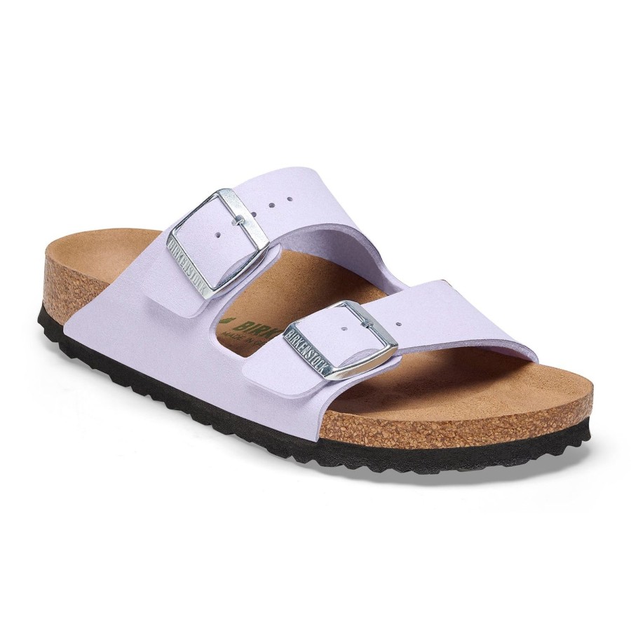 Hers Athena Footwear Limited | Arizona Soft Vegan Birki- Birkenstock Purple Fog