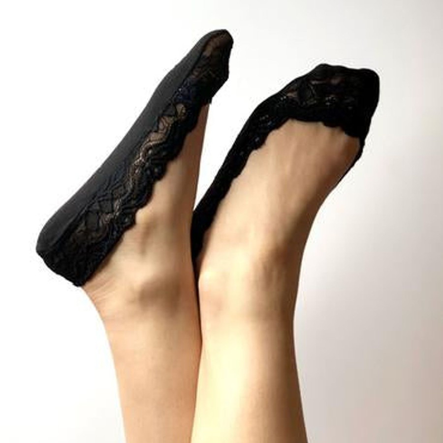 Accessories Athena Footwear Limited | Minx Lace Sockette Black