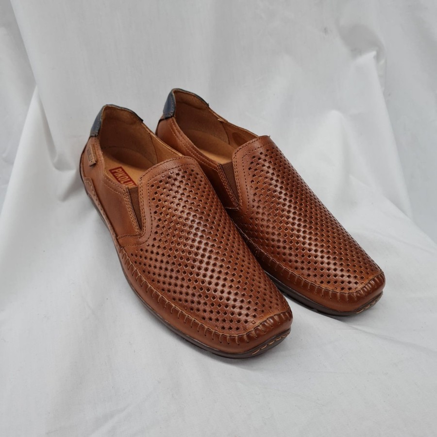 His Athena Shoes | Azores Perf-Pikolinos Brandy