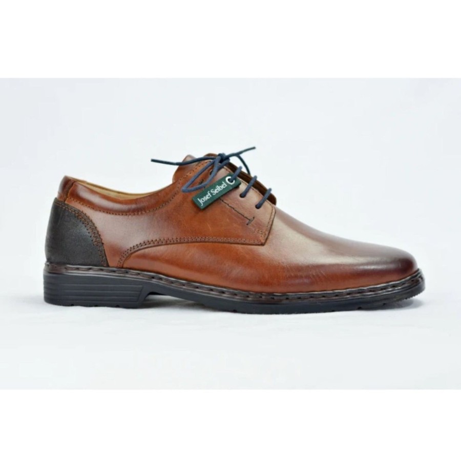 His Athena Footwear Limited | Alastair 01-Josef Seibel Cognac Kombi